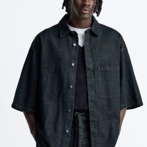 New Men Boxy Fit Solid Casual Shirt